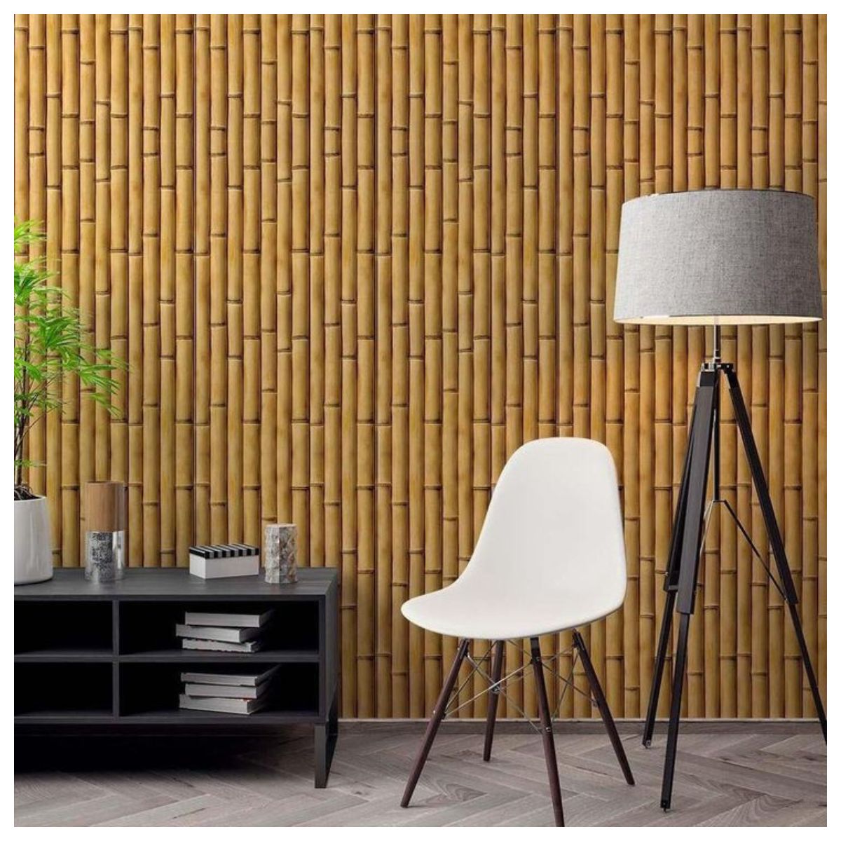 Papel De Parede Auto Adesivo Decorativo Bambu Lavável Papel De Parede Auto Adesivo Decorativo Bambu Lavável